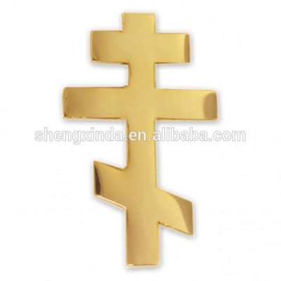 Custom Eastern Orthodox Patriarchal Cross Religious Lapel Pin