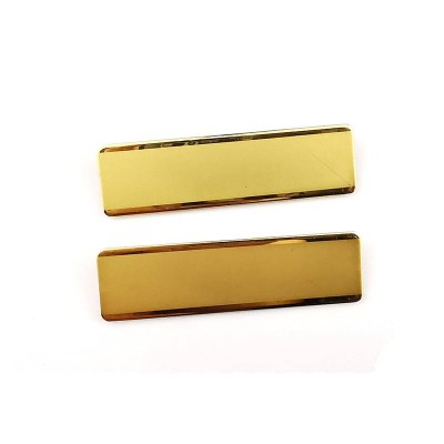 Gold Plating Metal Badge Nameplate Blank Lapel Pin