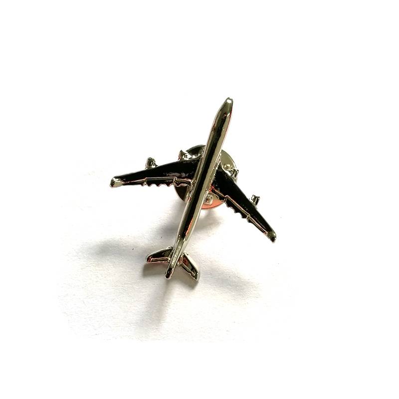 Hot Sale Gold Enamel Airplane And Aircraft Lapel Pin Badge Airplane Model