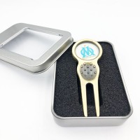 Wholesale Manufacture Metal Golf Design Divot Tool with Magnetic ball marker