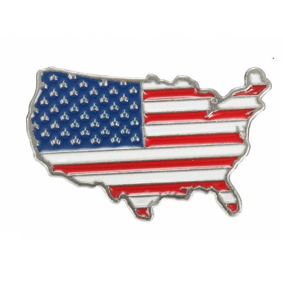 3D Metal USA United States American  Flag Map Badge Emblem Logo Car And Motorcycle Universal Sticker Decal