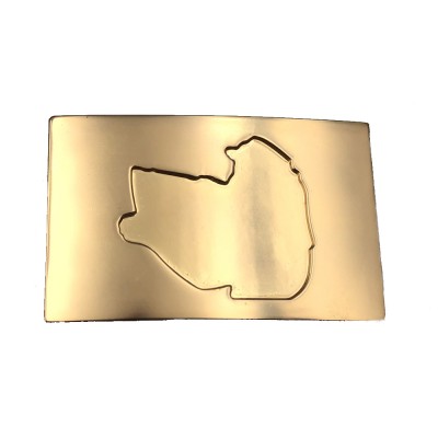 High quality brass metal customized logo buckles for men