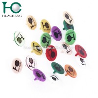 Huacheng logo print cheap golf accessory golf ball markers wholesale