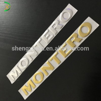 Make Custom Motor Stickers Plastic Auto Emblem Lettering Stickers