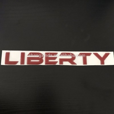 Plastic Lettering Stickers Branded Auto Decals Liberty Auto Sticker