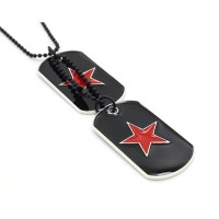 Personalized customized logo military dog tags necklaces tags for bulk