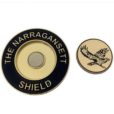 High quality custom magnetic golf ball marker challenge coins